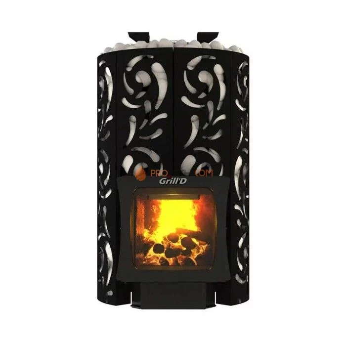 Дровяная печь для бани Grill’D Violet Long Window Max