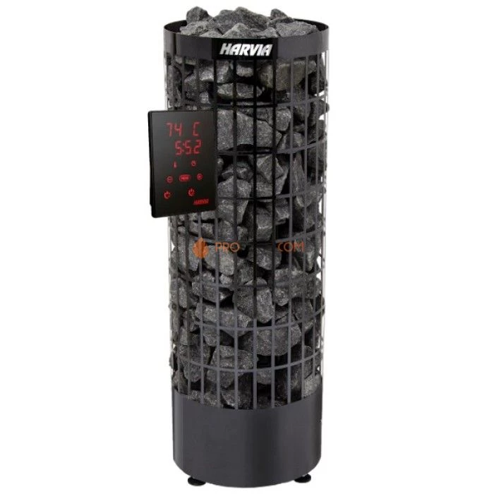 Электрическая печь Harvia Cilindro PC90XE Black Steel (с выносным пультом в комплекте)
