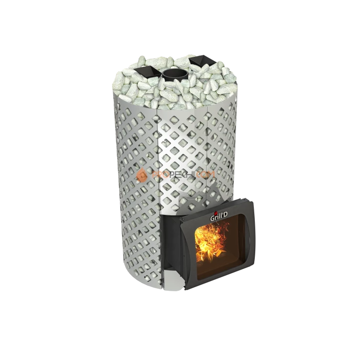Дровяная печь для бани Grill’D Violet World Steel Romb Short Window Max
