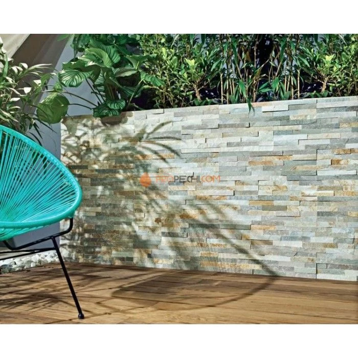 Панель Классик Сланец Бежевый (600х150мм) упак. (7шт/0,63м2)