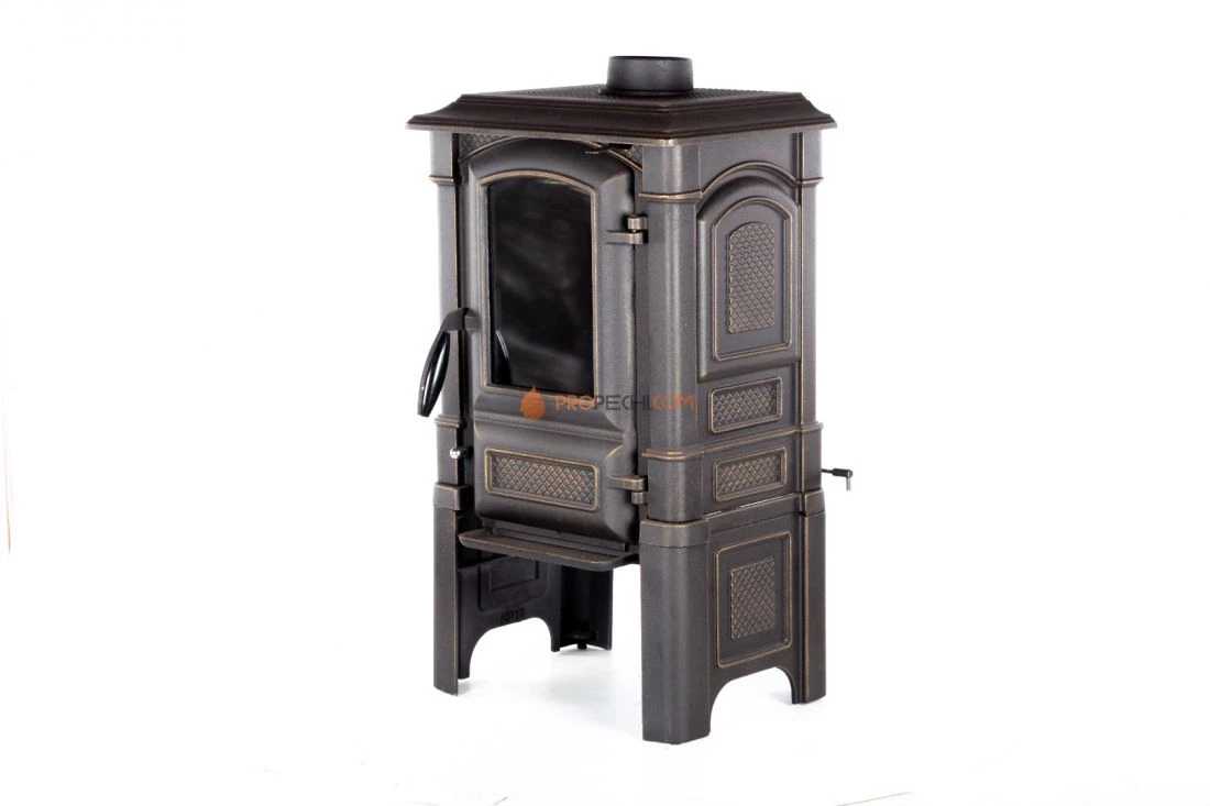 Печь-камин Fireway Bruno II патина бронза