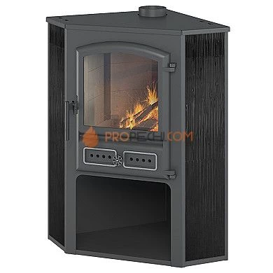 Печь-камин Этна (БКД) угловой «Антрацит»