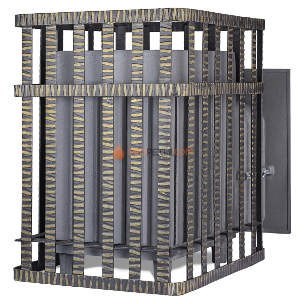 Чугунная банная печь Гроза 24П в сетке