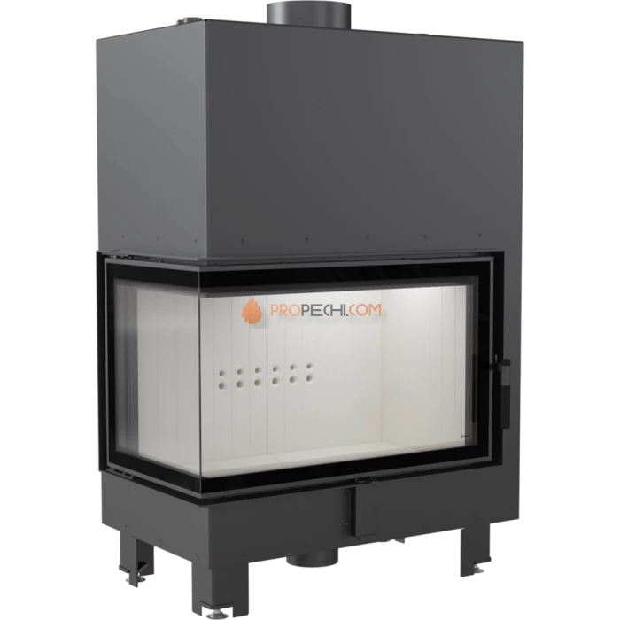 Каминная топка Kratki MBO/PW/15/L/BS/W (с теплообменником)