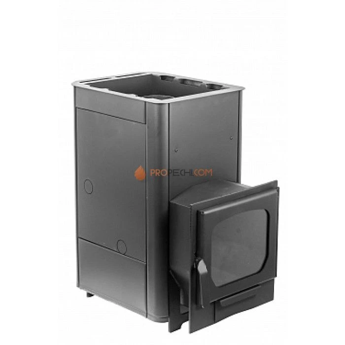 Дровяная печь для бани Варвара Мини Панорамная дверь