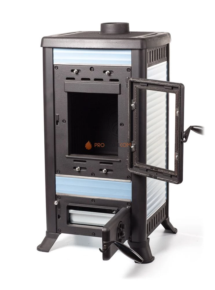 Печь чугунная KLEMENS I голубой