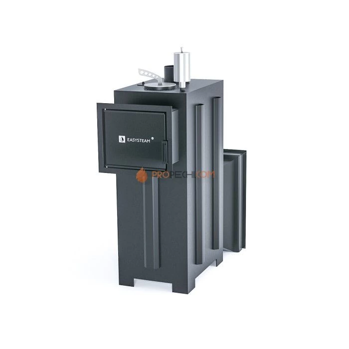 Дровяная печь для бани ИзиСтим Сочи М2 С тыла