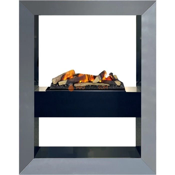 Каминокомплект Dimplex Boxx - Серый графит с очагом Cassette 600 LNH-INT (с дровами)