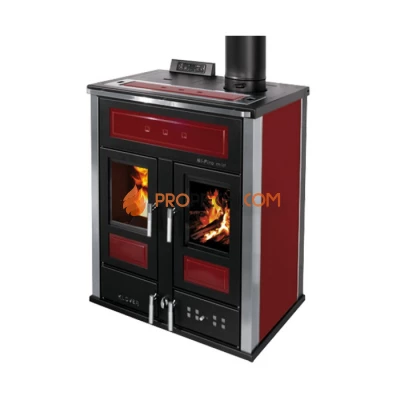 Отопительная печь Klover BI-FIRE MID (бордо)