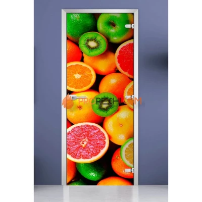 Стеклянная межкомнатная дверь DoorWood с фотопечатью Fruite-07, 2000х800 мм