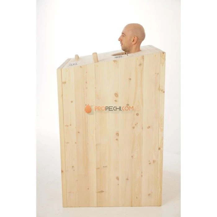 Фитобочка квадратная НКЗ КУБ из кедра, 130x84x84 см / 40 мм