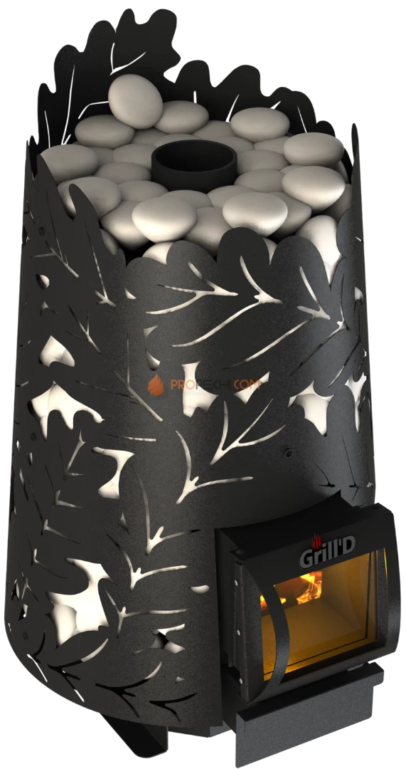 Банная печь Dubravo 180 Short (дверца со стеклом)