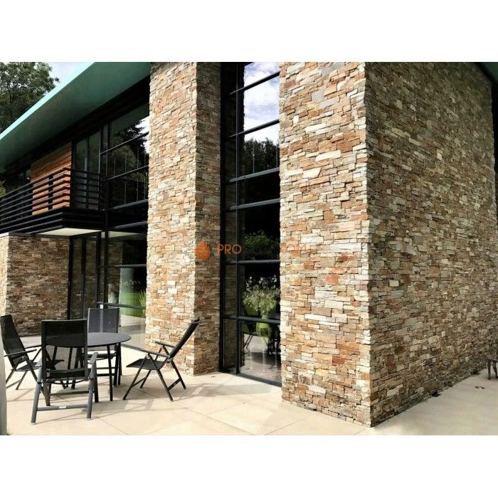 Панель из грубого камня Кварцит Бежевый (550х200мм) упак. (4шт/0,44м2)