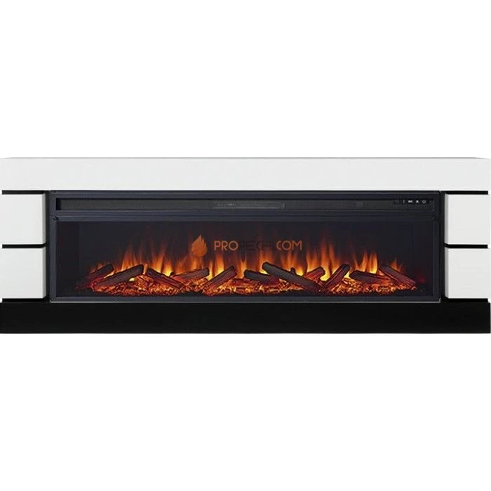 Каминокомплект Royal Flame Modern - Белый с черным с очагом Vision 60 LOG LED