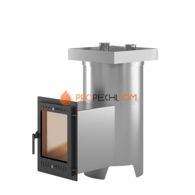 Дровяная печь для бани Эверест Steam Master 30 INOX (320М) (под обкладку)