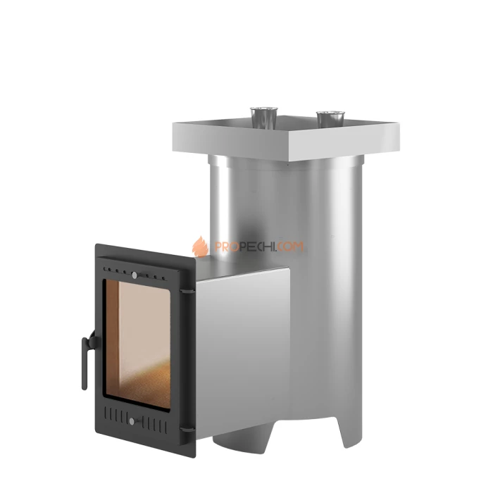 Дровяная печь для бани Эверест Steam Master 44 INOX (320M) (под обкладку)