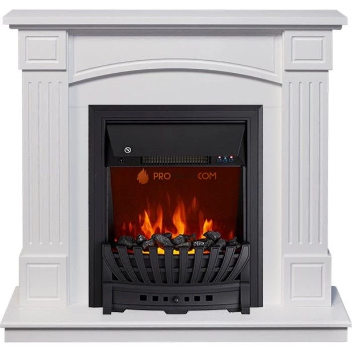 Каминокомплект Royal Flame Boston - Белый (Высота 925см) с очагом Aspen Black