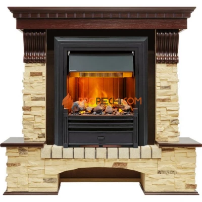 Каминокомплект Dimplex Pierre Luxe - Темный дуб / Сланец (Высота 1005мм) с очагом Brookline Black