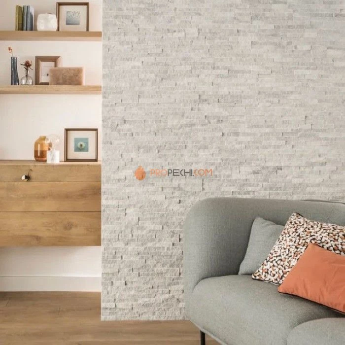 Панель Классик Кварцит Белый (600х150мм) упак. (7шт/0,63м2)