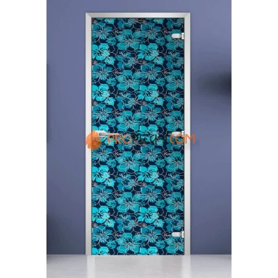 Стеклянная межкомнатная дверь DoorWood с фотопечатью Textures-14, 2000х800 мм