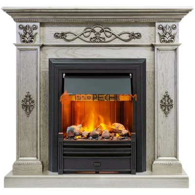 Каминокомплект Dimplex Derby - Old silver с очагом Brookline Black