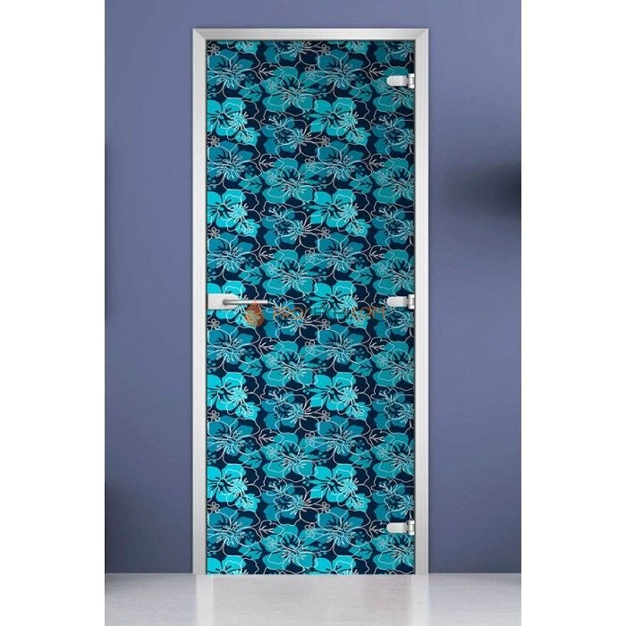 Стеклянная межкомнатная дверь DoorWood с фотопечатью Textures-14, 2000х800 мм