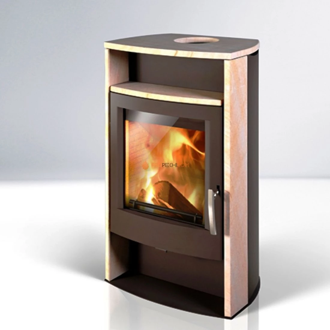 Печь-камин Thorma Alvesta, коричневый/песчаник