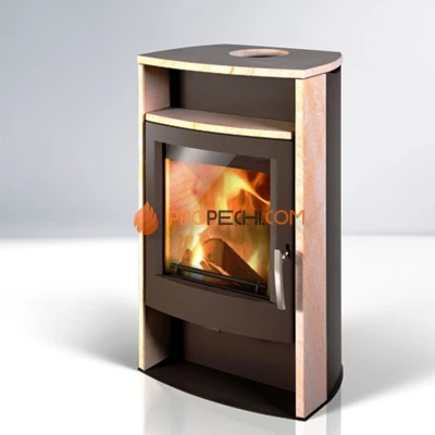 Печь-камин Thorma Alvesta, коричневый/песчаник