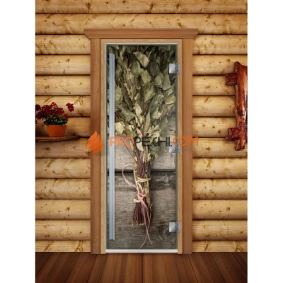Дверь для бани DoorWood Престиж Фотопечать А011, 2000x800 мм