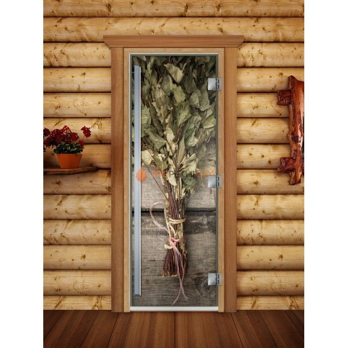 Дверь для бани DoorWood Престиж Фотопечать А011, 2000x800 мм