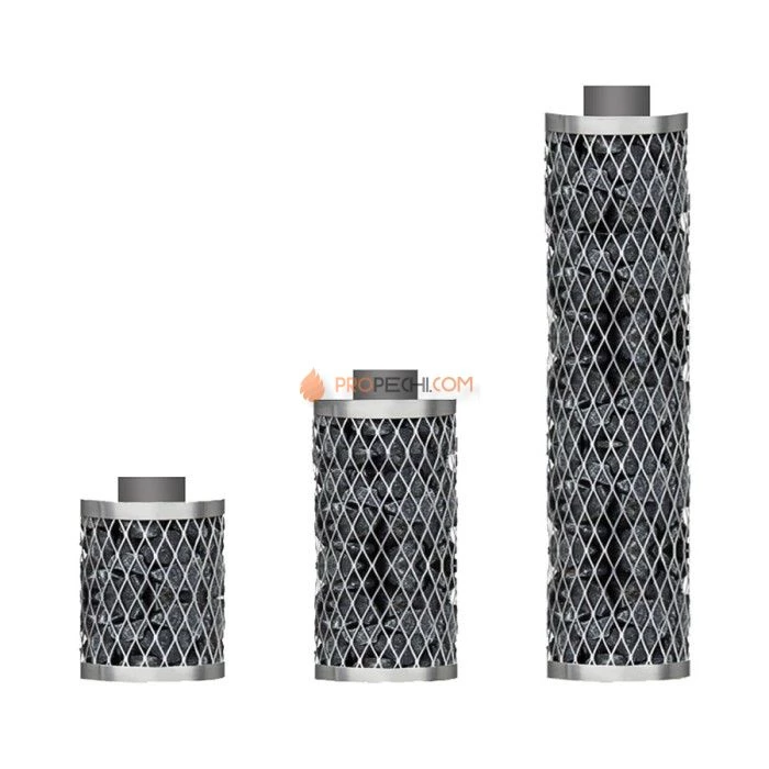 Дровяная печь для бани IKI Mini-IKI со стальной дверцей смайл