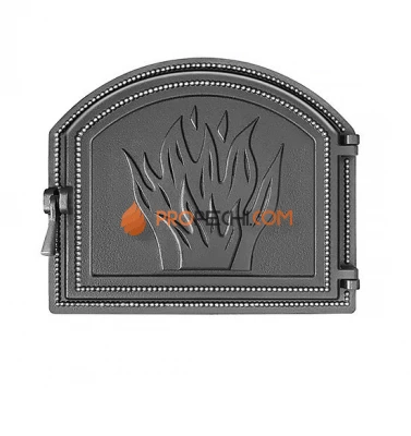 Дверка каминная ВЕЗУВИЙ 218 (Антрацит)