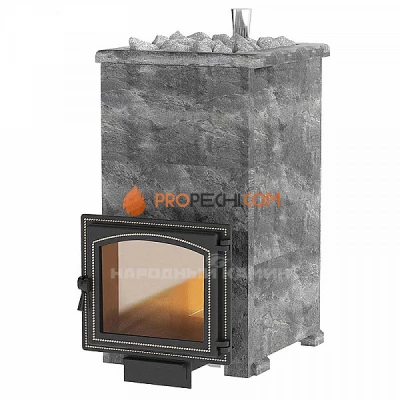 Банная печь Везувий Легенда Русский пар 24 (240) NEXT Талькохлорит в облицовке