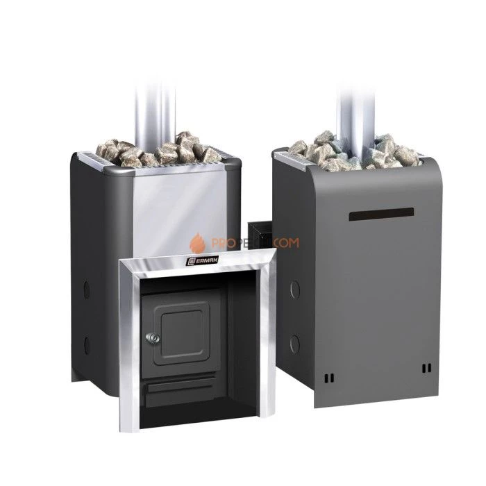 Газодровяная печь для бани Ермак Уралочка 24-Н