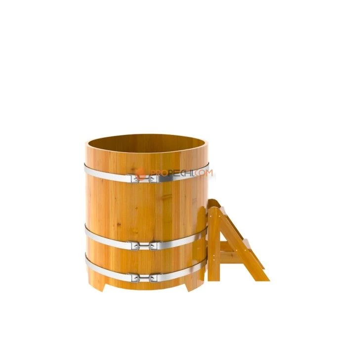 Купель BentWood овальная из натуральной лиственницы 0,92х1,66 Рустик