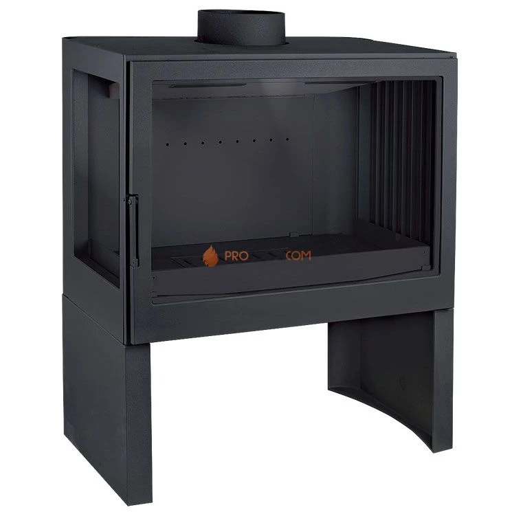 Печь-камин Liseo Castiron LCI 7 GFL Stove, стекло слева