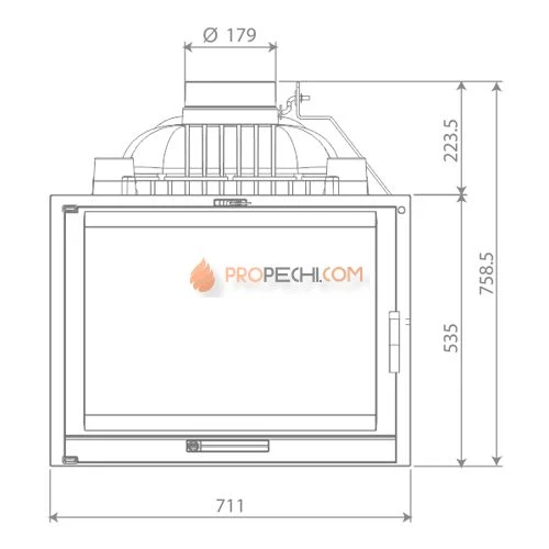 Каминная топка Nordflam La Braise CDP