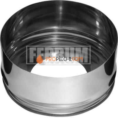 Заглушка с отверстием, толщина 0.5 мм, Ø200x280 торцевая, для сендвича