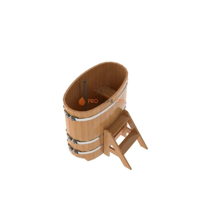 Купель BentWood овальная из натуральной лиственницы 0,59х1,06