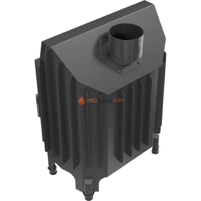 Каминная топка стальная Kratki Blanka 670/570/L/BS (угловое стекло слева) (12 кВт)