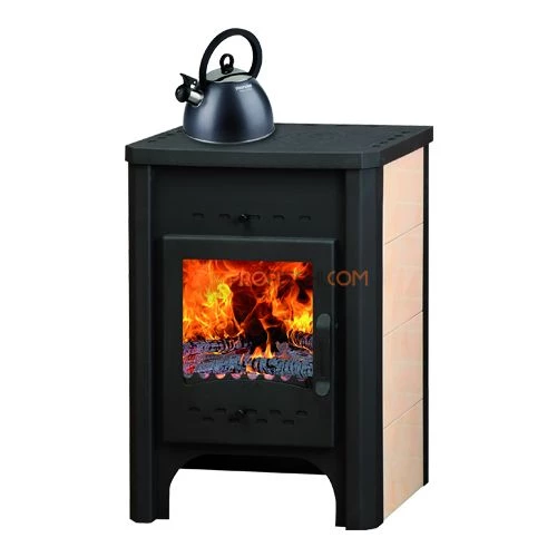 Печь-камин Бавария с плитой и теплообменником