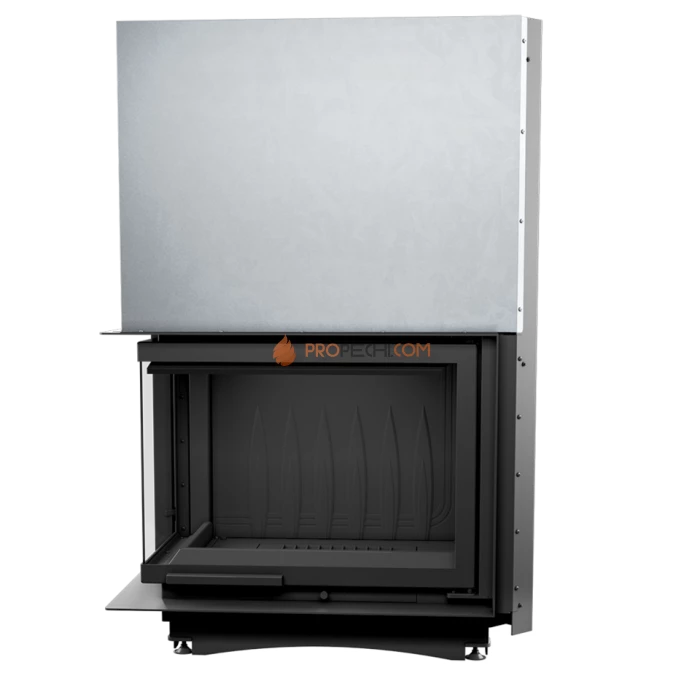 Каминная топка Kratki Amelia/L/BS/G (угловое стекло слева, гильотина)