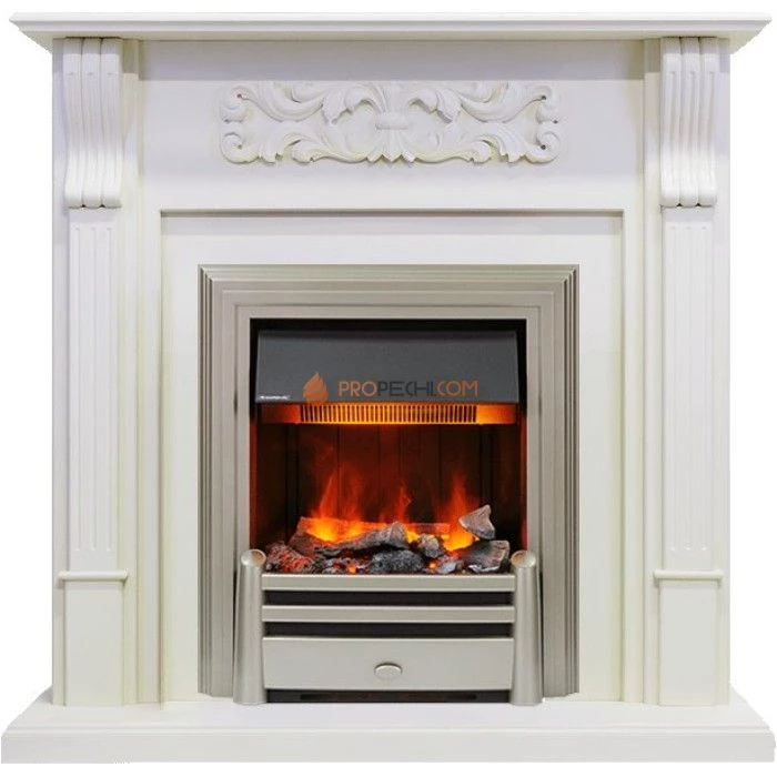 Каминокомплект Dimplex Venice - Фактурный белый с очагом Chesford