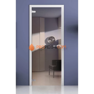 Стеклянная межкомнатная дверь DoorWood зеркальная (Бронза), 2000х700 мм