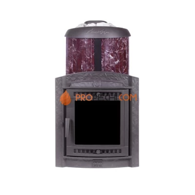 Чугунная печь для бани Атмосфера XL КТТ ламели Россо Леванто