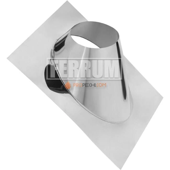 Крышная разделка угловая ,нержавеющая сталь AISI 430, толщина 0.5 мм, Ø280