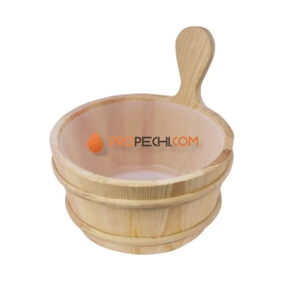 Кадушка SAWO деревянная 4л, с пластиковой вставкой, 335-EP