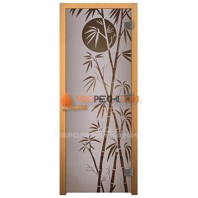 1900х700 мм "Бамбук" сатин матовая, правая