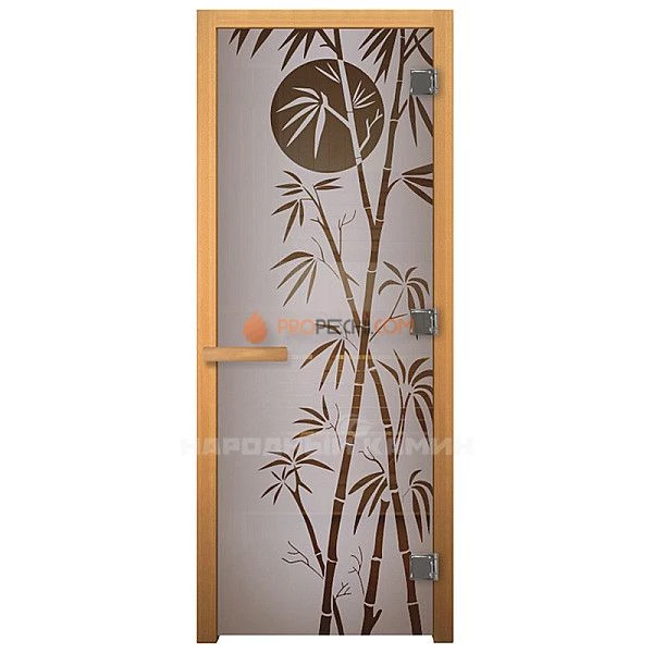 1900х700 мм "Бамбук" сатин матовая, правая