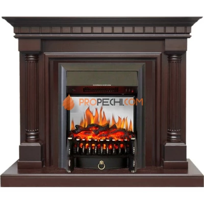 Каминокомплект Royal Flame Dallas - Темный дуб с очагом Fobos FX M Black